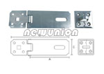 Heavy duty safety hasp and staple Art.No.NU04377
